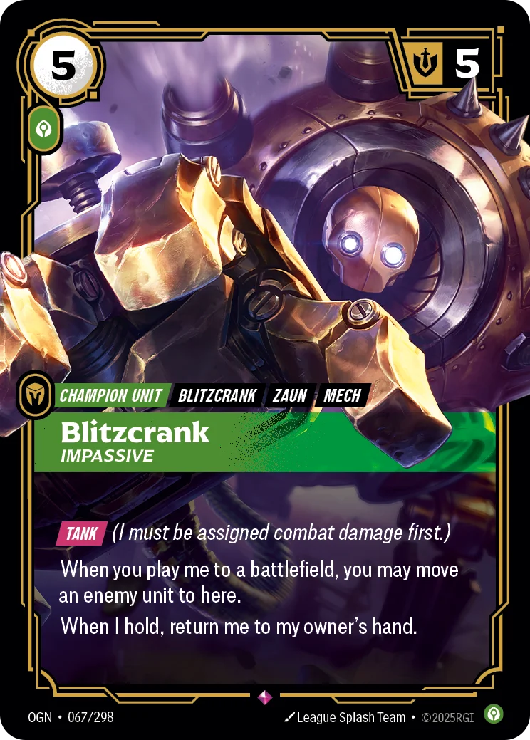 Blitzcrank, Impassive