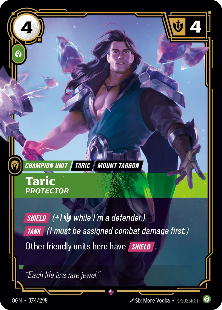Taric, Protector