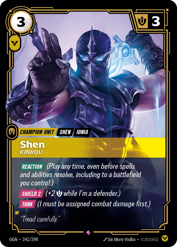 Shen, Kinkou