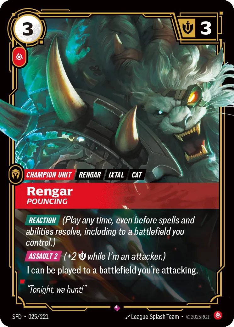 Rengar, Pouncing