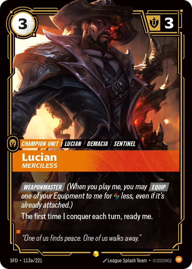 Lucian, Merciless
