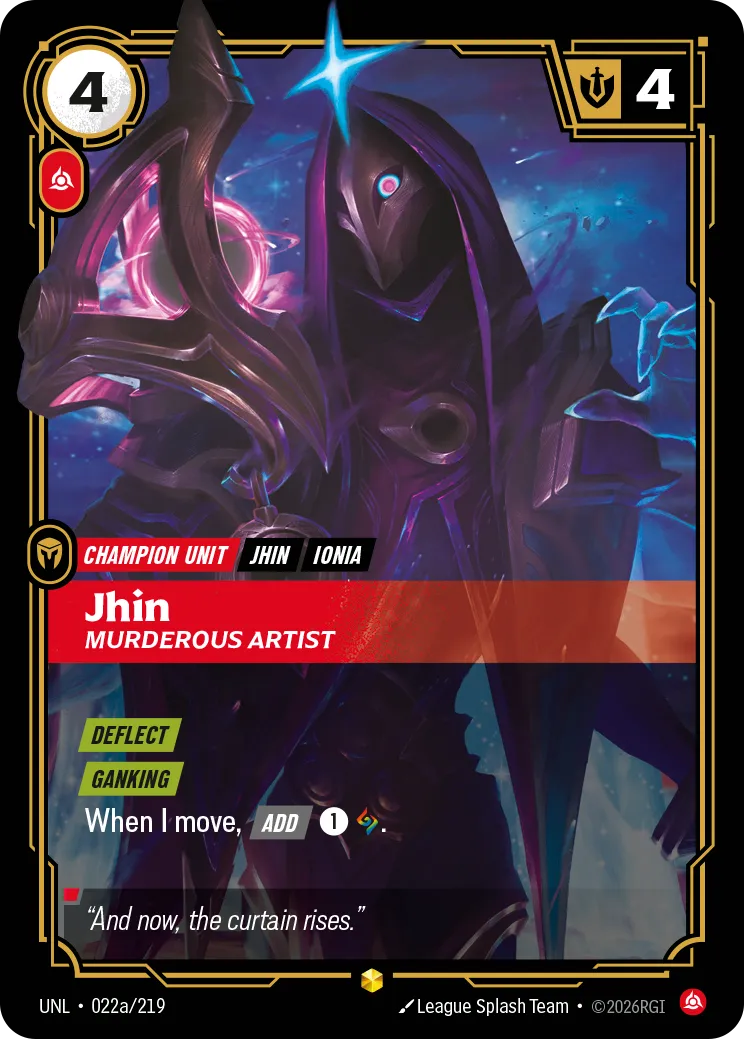 Jhin, Murderous Artist