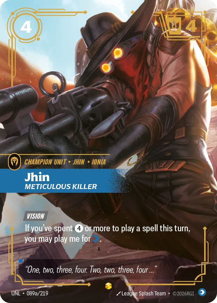Jhin, Meticulous Killer