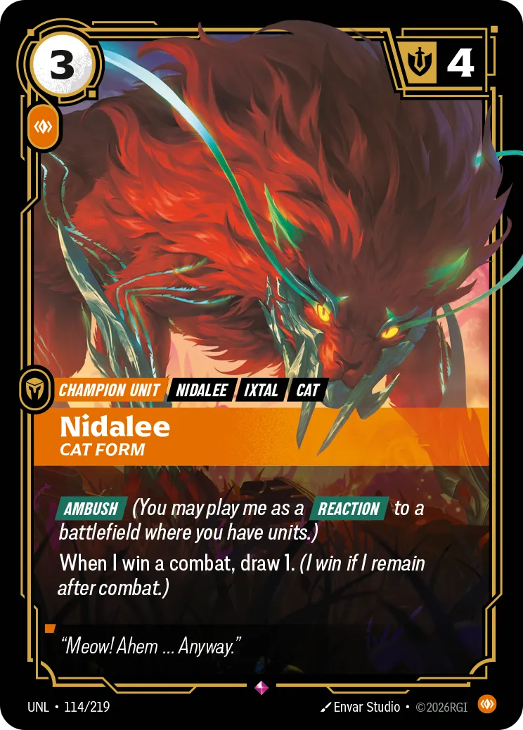 Nidalee, Cat Form