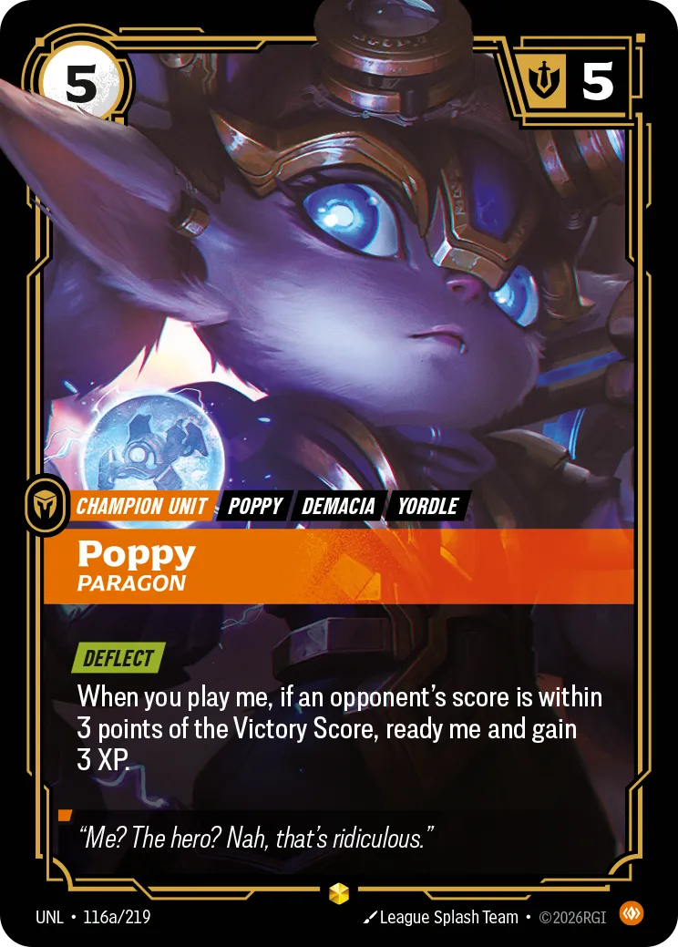 Poppy, Paragon