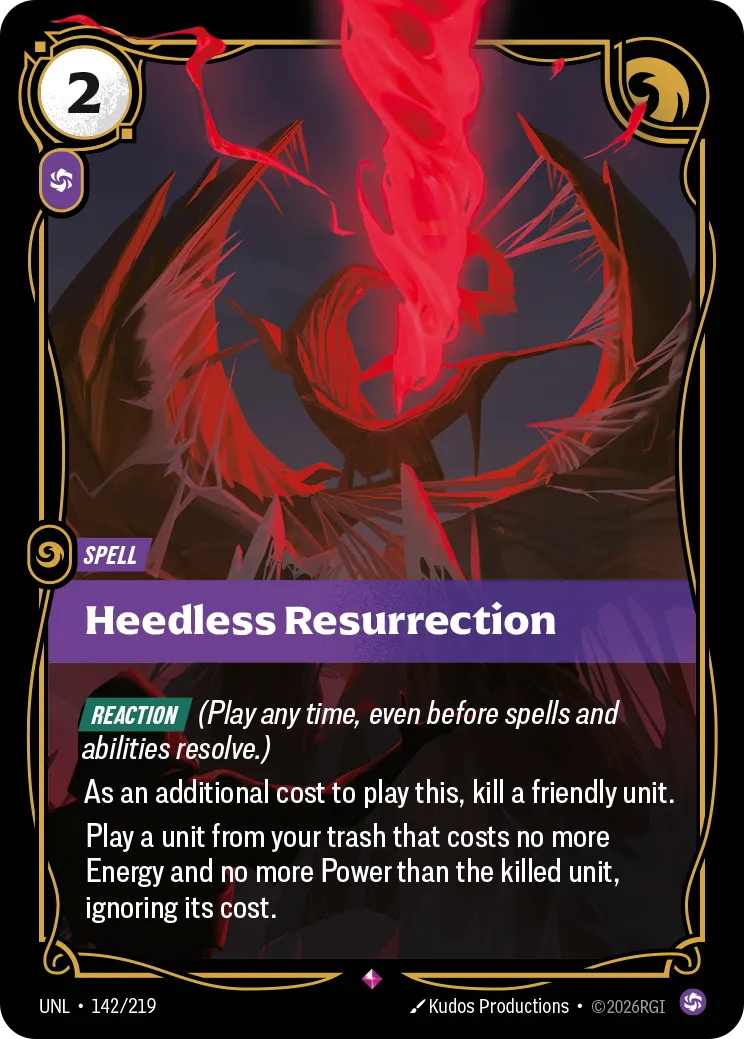 Heedless Resurrection